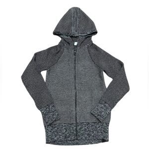 Ivivva By Lululemon Full Zip Knit Hoodie Sweater Youth Size (12)